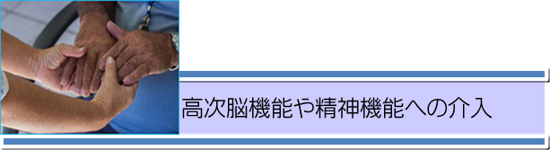 高次脳機能や精神機能への介入