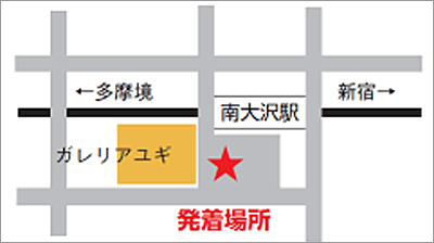 多摩境駅 シャトルバス発着所[図]