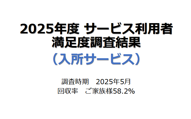 2025年度サービス利用者満足度調査（入所サービス）